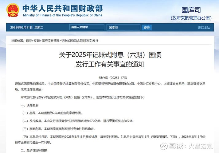 财政部:1月全国发行新增债券1754亿元