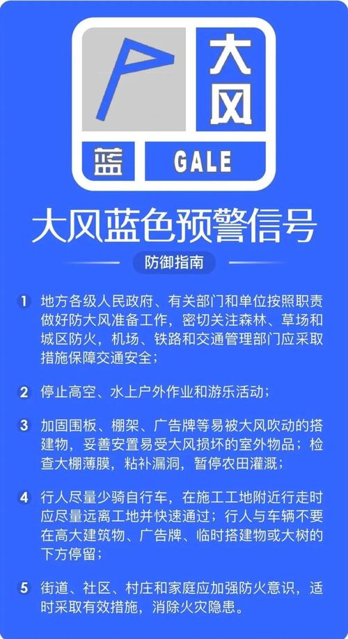湖北省武汉市发布大风蓝色预警_5
