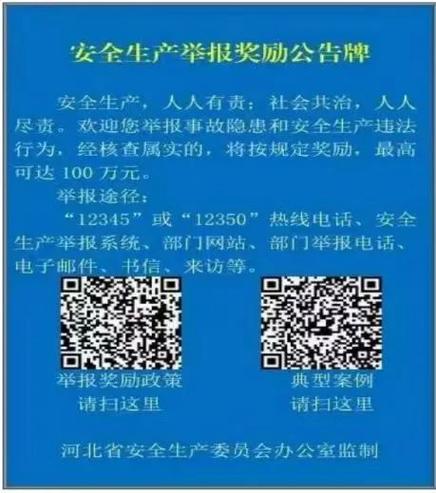 青海出台安全生产举报奖励办法
