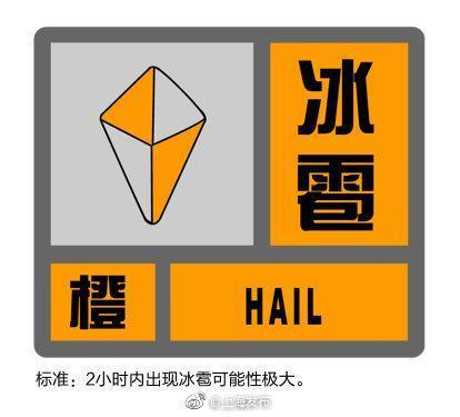 陕西省陈仓区发布冰雹橙色预警