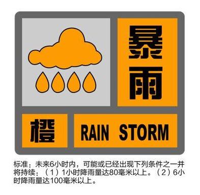 陕西省山阳县发布暴雨橙色预警