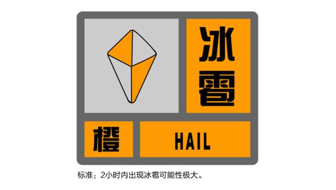 陕西省白水县发布冰雹橙色预警