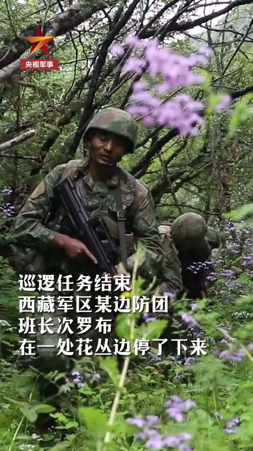一份来自边防的浪漫!军人把巡逻路上的花送给妻子