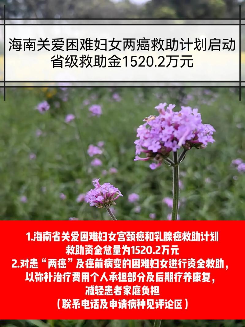 琼海发放第四批2024年海南省关爱困难妇女“两癌”救助金