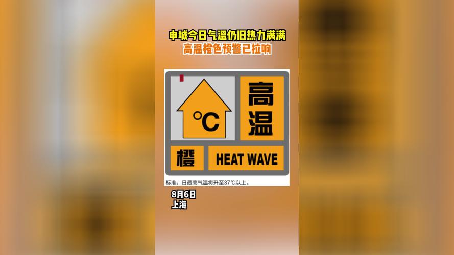 预计大部地区最高气温将超37℃ 上海发布高温橙色预警信号
