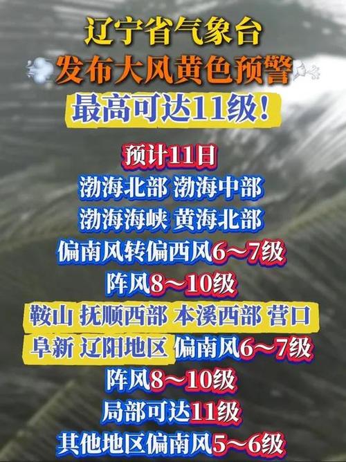 辽宁省灯塔市发布大风黄色预警