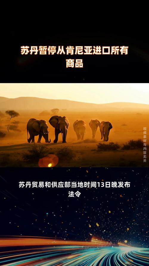 苏丹暂停从肯尼亚进口所有商品
