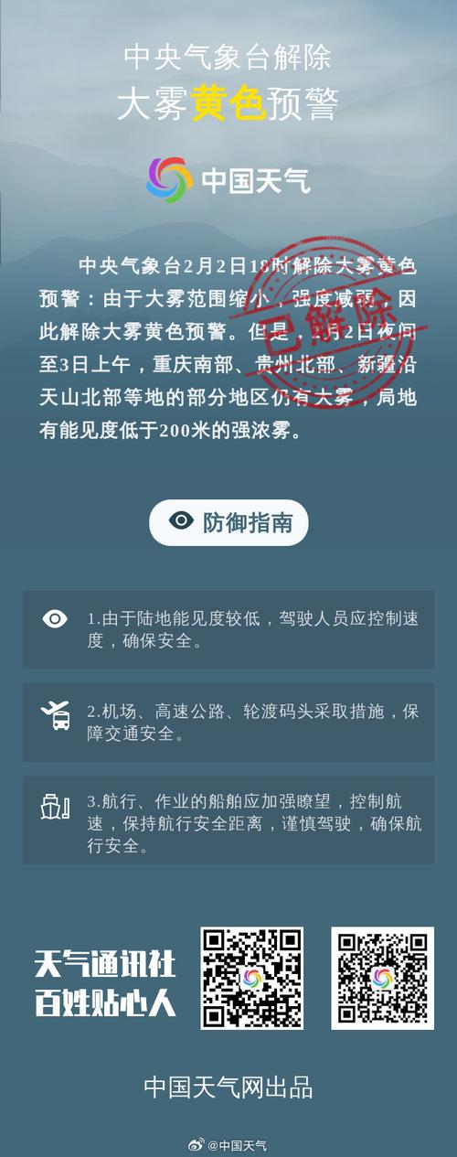 湖南省武陵源区发布大雾黄色预警_2