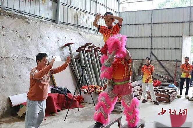 (新春见闻)广西千年狮舞“闹”新春 将赴东盟交流
