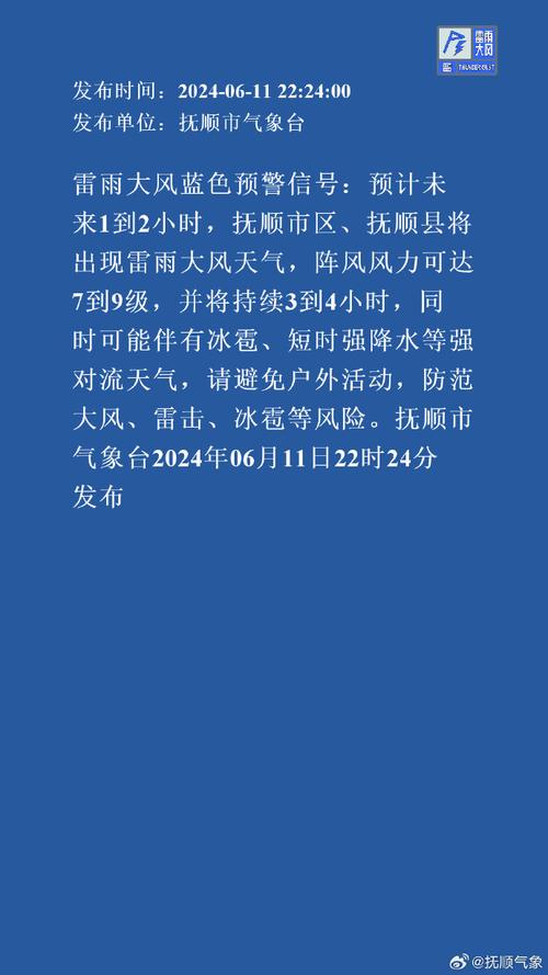 湖南省冷水滩区发布雷雨大风蓝色预警_2