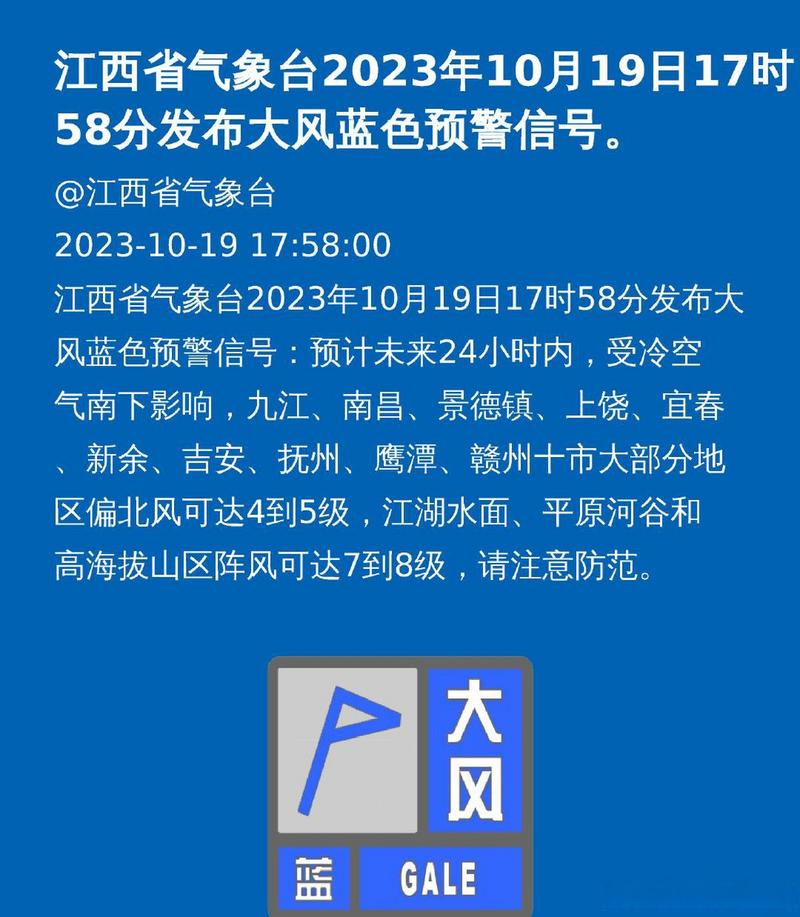 江西省九江市发布大风蓝色预警_6