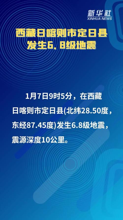 西藏定日县发生6.8级地震 未来三天震区以晴为主需注意防风保暖