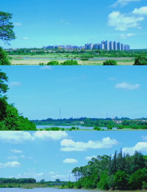 美景如画!高空俯瞰海口三十六曲溪
