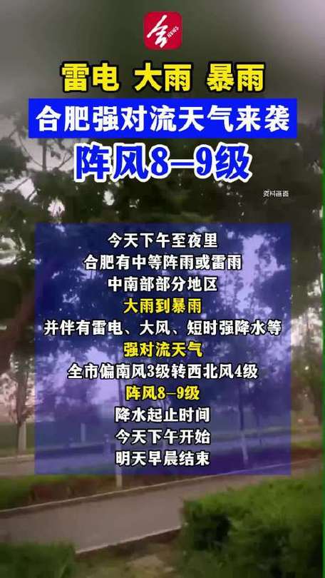 安徽发布强降雨和强对流天气防御提示