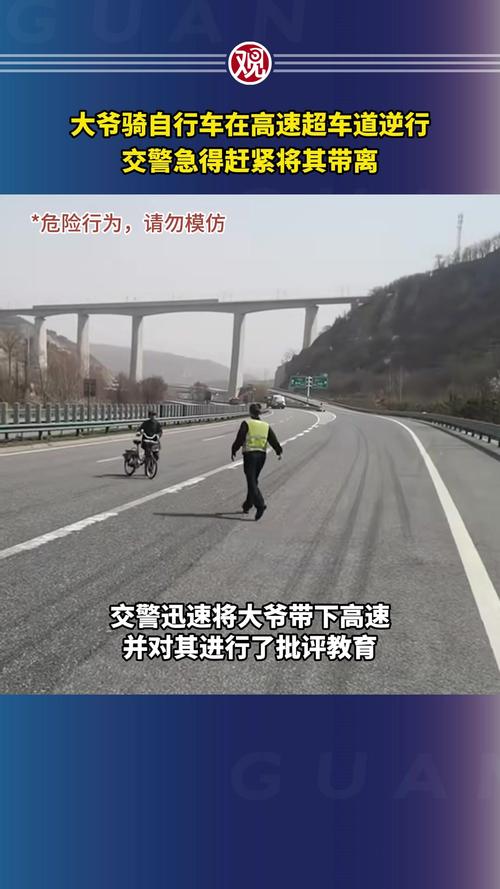 高速公路逆行 交警“喊”停