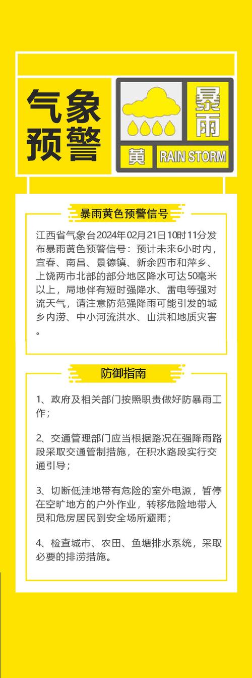江西省进贤县发布暴雨黄色预警_3