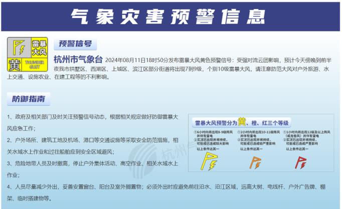 浙江省诸暨市发布雷暴大风黄色预警_1